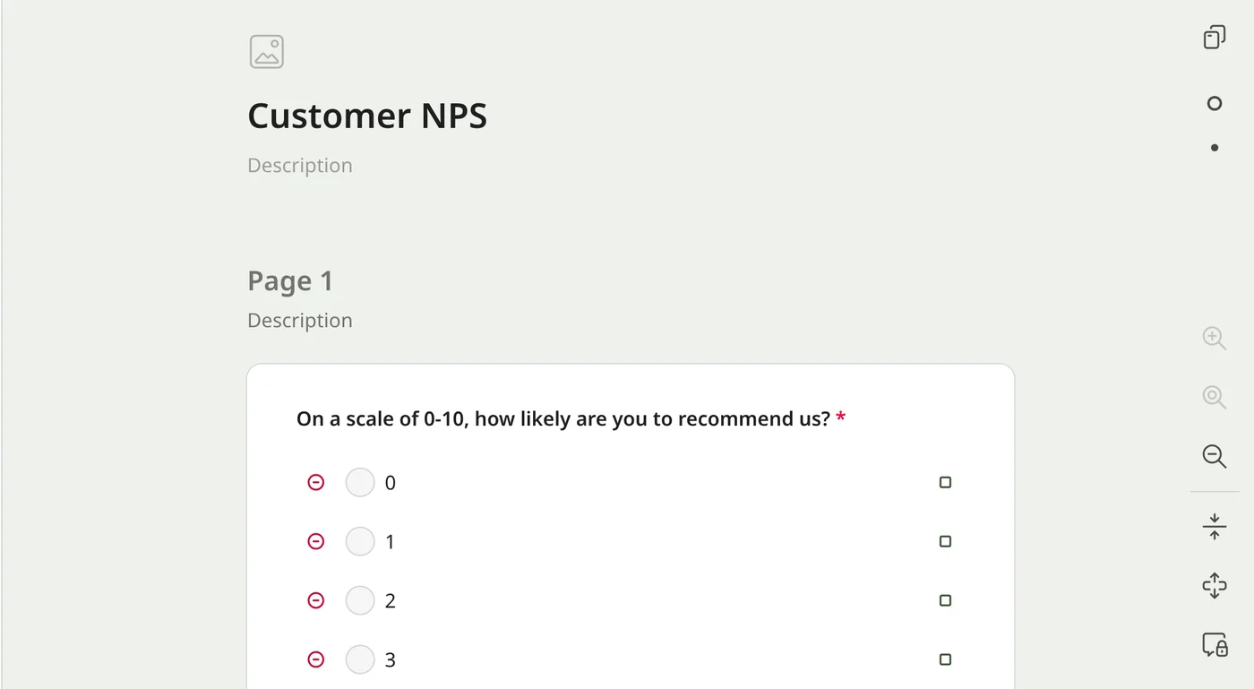 Visual survey builder